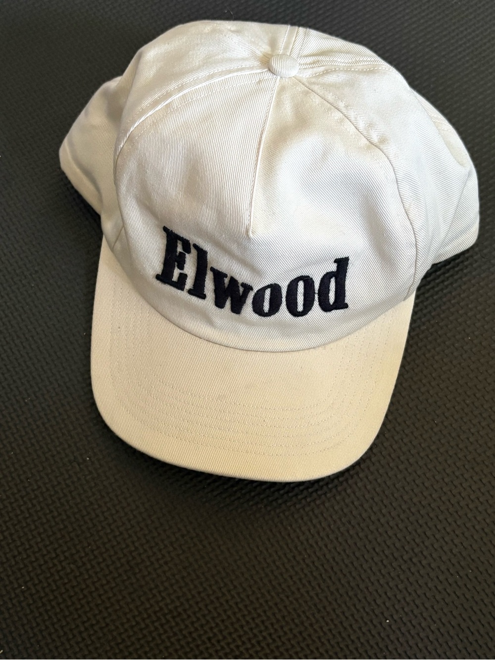 Elwood Clothing Trademark Embroidered Cap In Natural/Cream Unisex Size OS